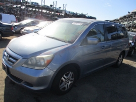 2006 HONDA ODYSSEY EX-L SKY BLUE 3.5L AT A16485